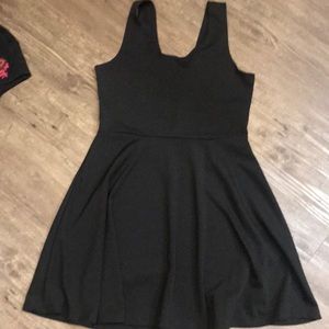 Sleeveless skater A line dress